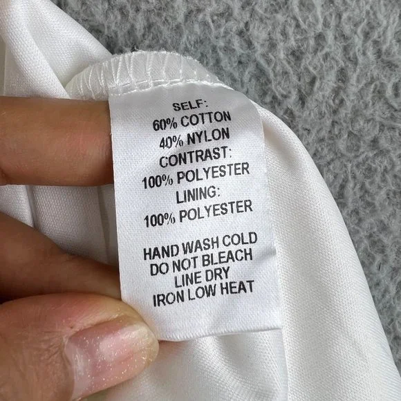 New Lulus Women's Dress White Lace Floral Overlay Size small - Picture 11 of 12